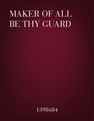 Maker of All Be Thou My Guard SAB choral sheet music cover Thumbnail